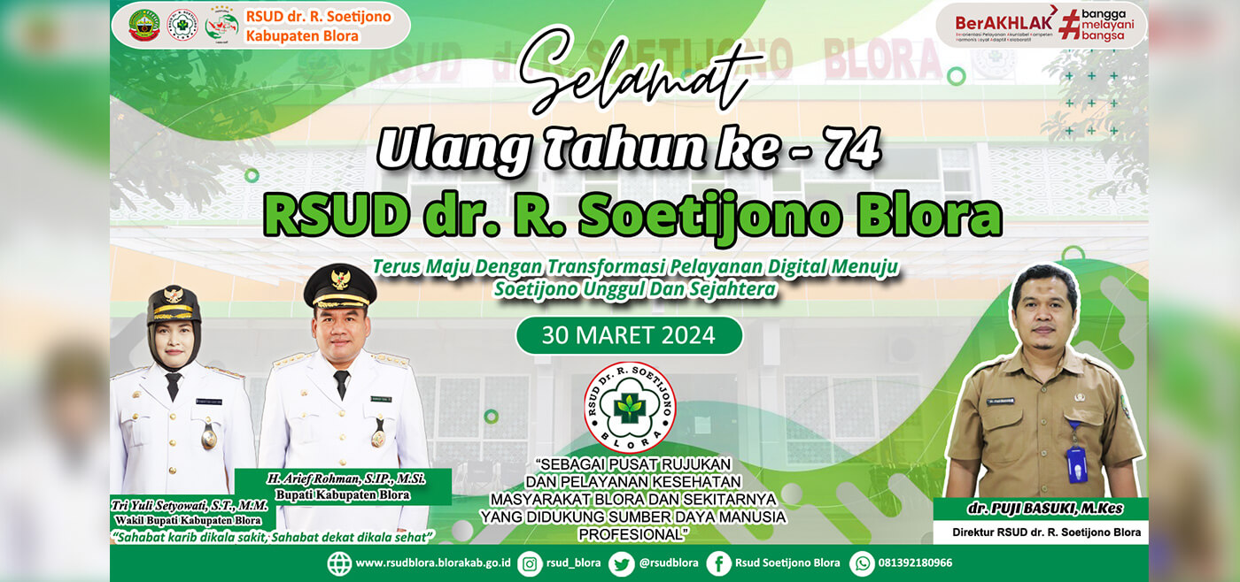Selamat Ulang dr. R. Soetijono yang ke - 74!